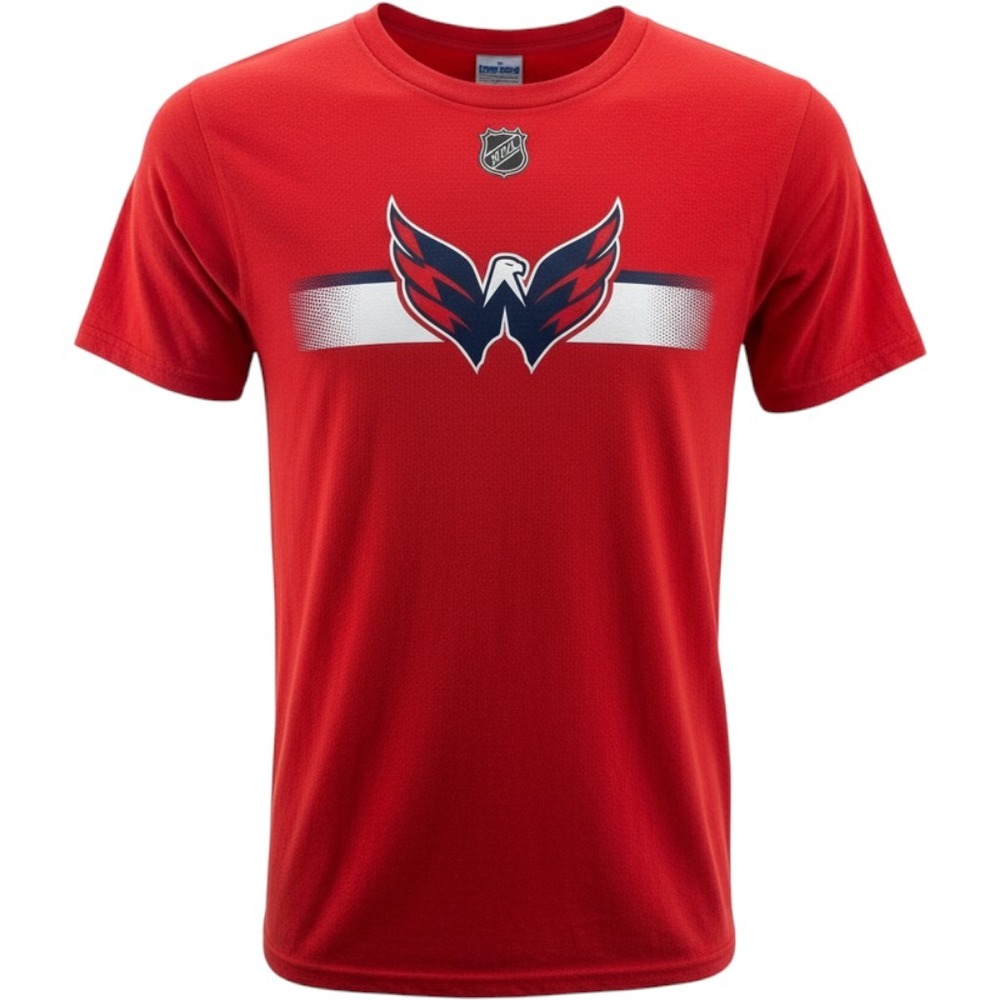 Fanatics Washington Capitals NHL Mens Red Graphic Tee Shirt Size Medium NEW